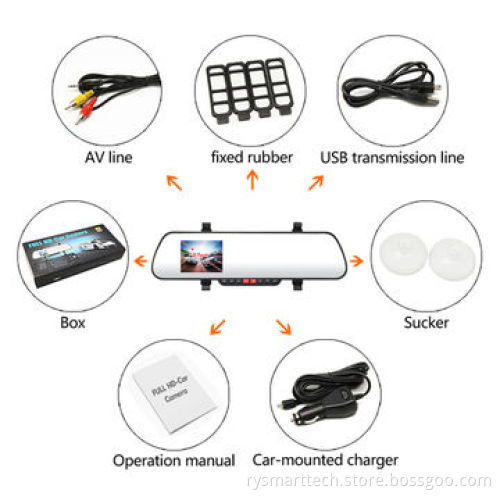 HD 1080P Rearview Mirror Car Black Box